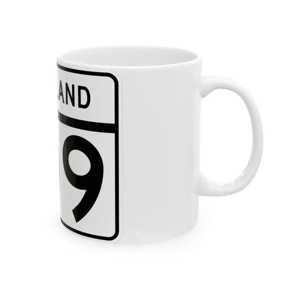 MD Route 109 (Maryland) (Road Sign) White Coffee Mug - Go Mug Yourself