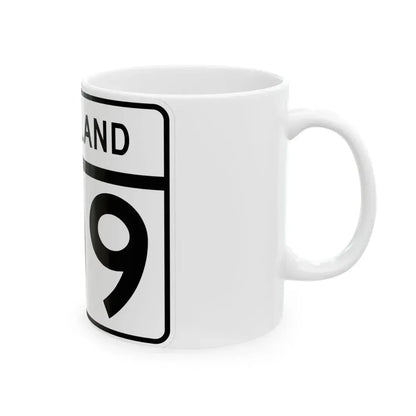 MD Route 109 (Maryland) (Road Sign) White Coffee Mug - Go Mug Yourself