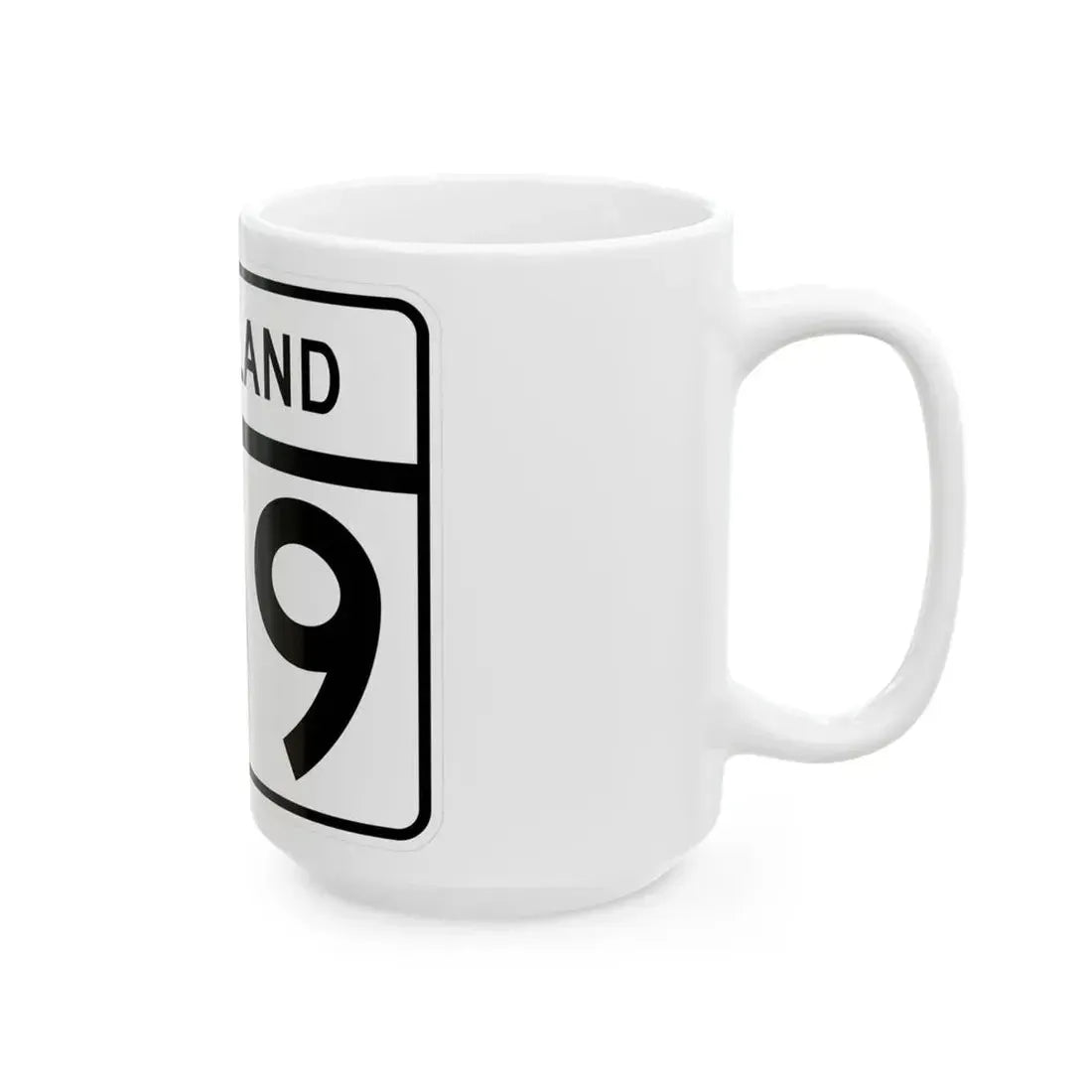 MD Route 109 (Maryland) (Road Sign) White Coffee Mug - Go Mug Yourself