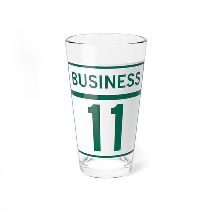 MD Route 11 Business (Maryland) (Road Sign) Pint Glass 16oz 16oz - Go Mug Yourself