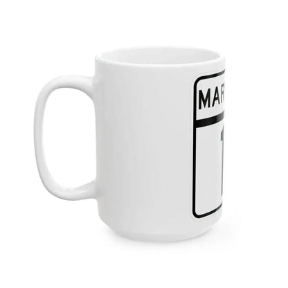 MD Route 11 (Maryland) (Road Sign) White Coffee Mug - Go Mug Yourself