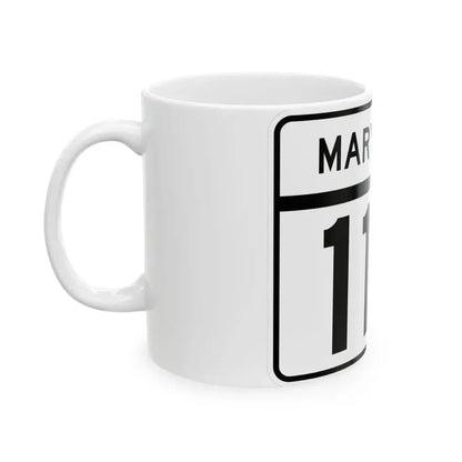 MD Route 110 (Maryland) (Road Sign) White Coffee Mug - Go Mug Yourself