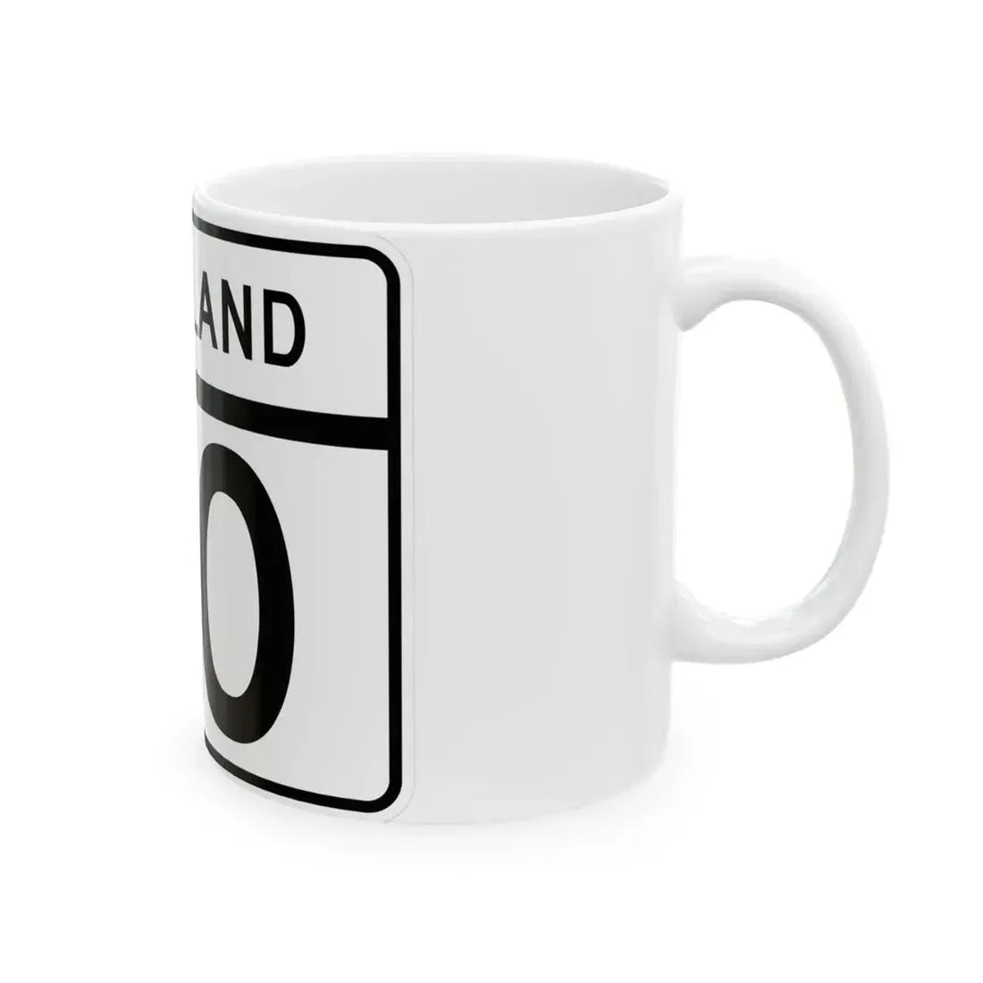 MD Route 110 (Maryland) (Road Sign) White Coffee Mug - Go Mug Yourself