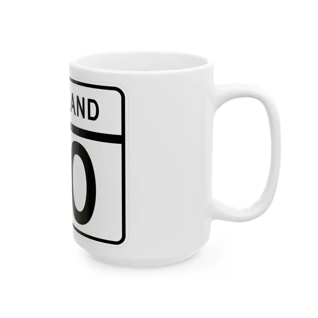 MD Route 110 (Maryland) (Road Sign) White Coffee Mug - Go Mug Yourself