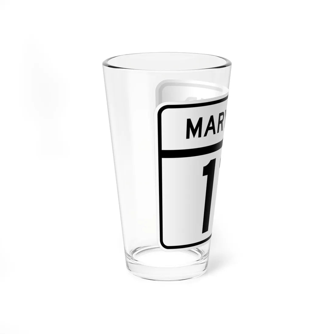 MD Route 111 (Maryland) (Road Sign) Pint Glass 16oz - Go Mug Yourself
