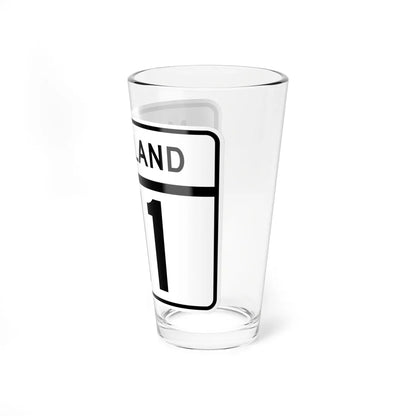 MD Route 111 (Maryland) (Road Sign) Pint Glass 16oz - Go Mug Yourself