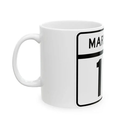 MD Route 111 (Maryland) (Road Sign) White Coffee Mug - Go Mug Yourself