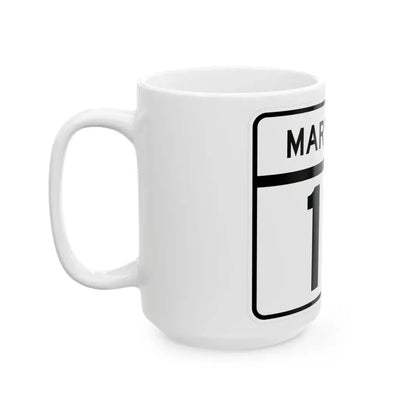 MD Route 111 (Maryland) (Road Sign) White Coffee Mug - Go Mug Yourself