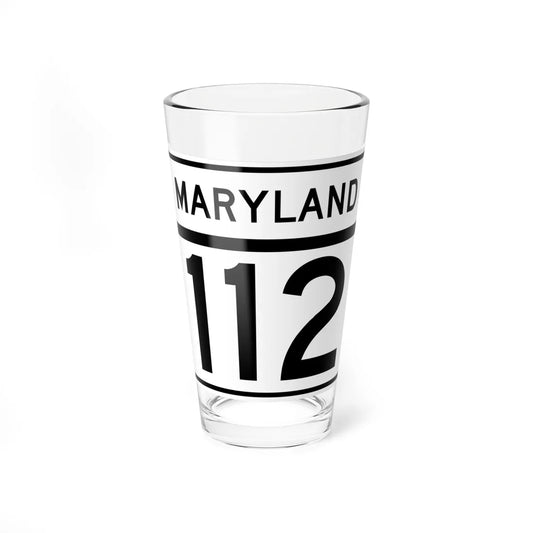 MD Route 112 (Maryland) (Road Sign) Pint Glass 16oz 16oz - Go Mug Yourself