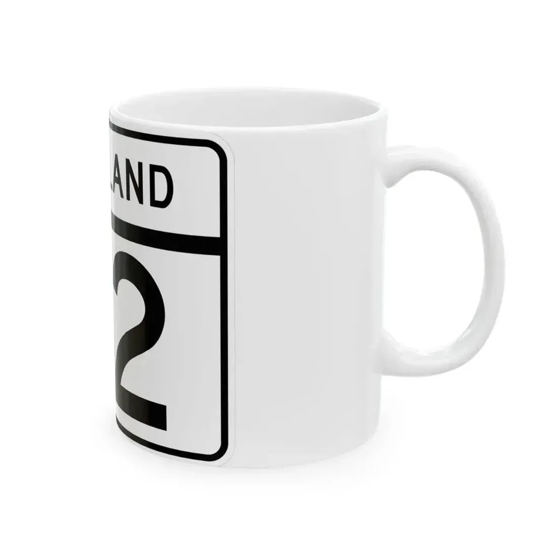 MD Route 112 (Maryland) (Road Sign) White Coffee Mug - Go Mug Yourself