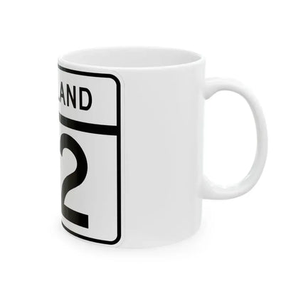 MD Route 112 (Maryland) (Road Sign) White Coffee Mug - Go Mug Yourself