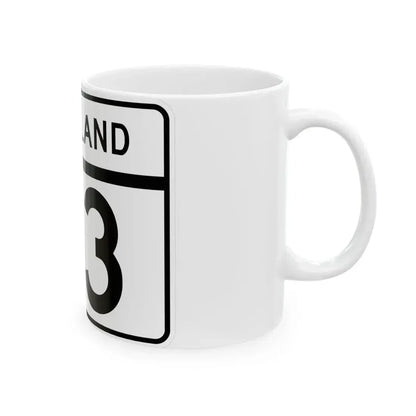 MD Route 113 (Maryland) (Road Sign) White Coffee Mug - Go Mug Yourself