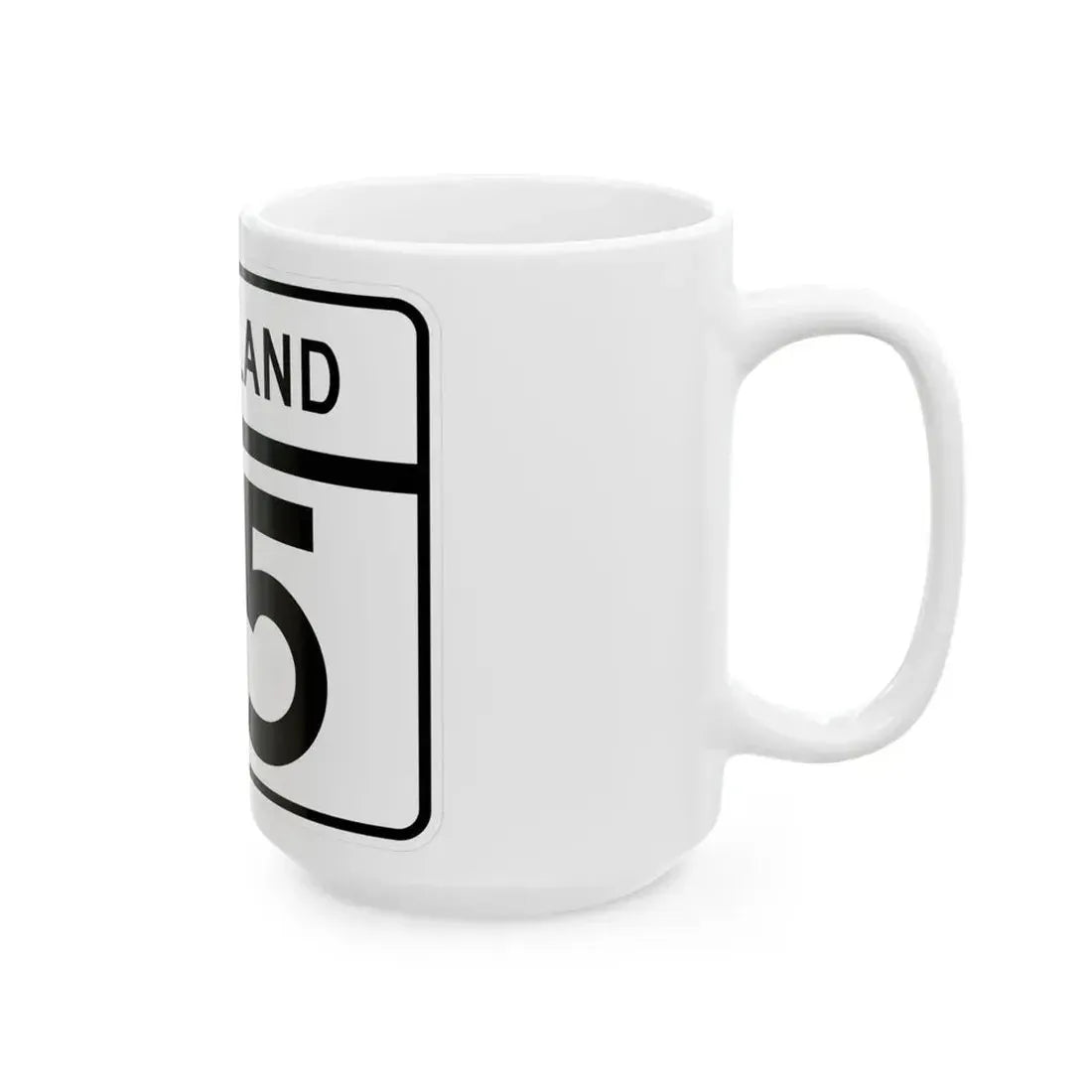 MD Route 115 (Maryland) (Road Sign) White Coffee Mug - Go Mug Yourself