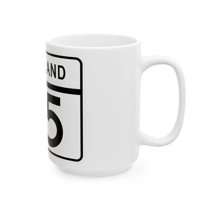 MD Route 115 (Maryland) (Road Sign) White Coffee Mug - Go Mug Yourself