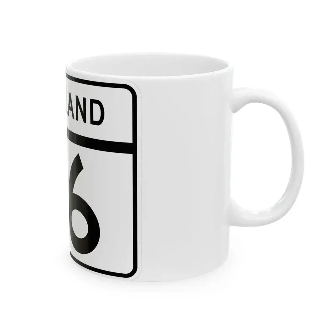 MD Route 116 (Maryland) (Road Sign) White Coffee Mug - Go Mug Yourself
