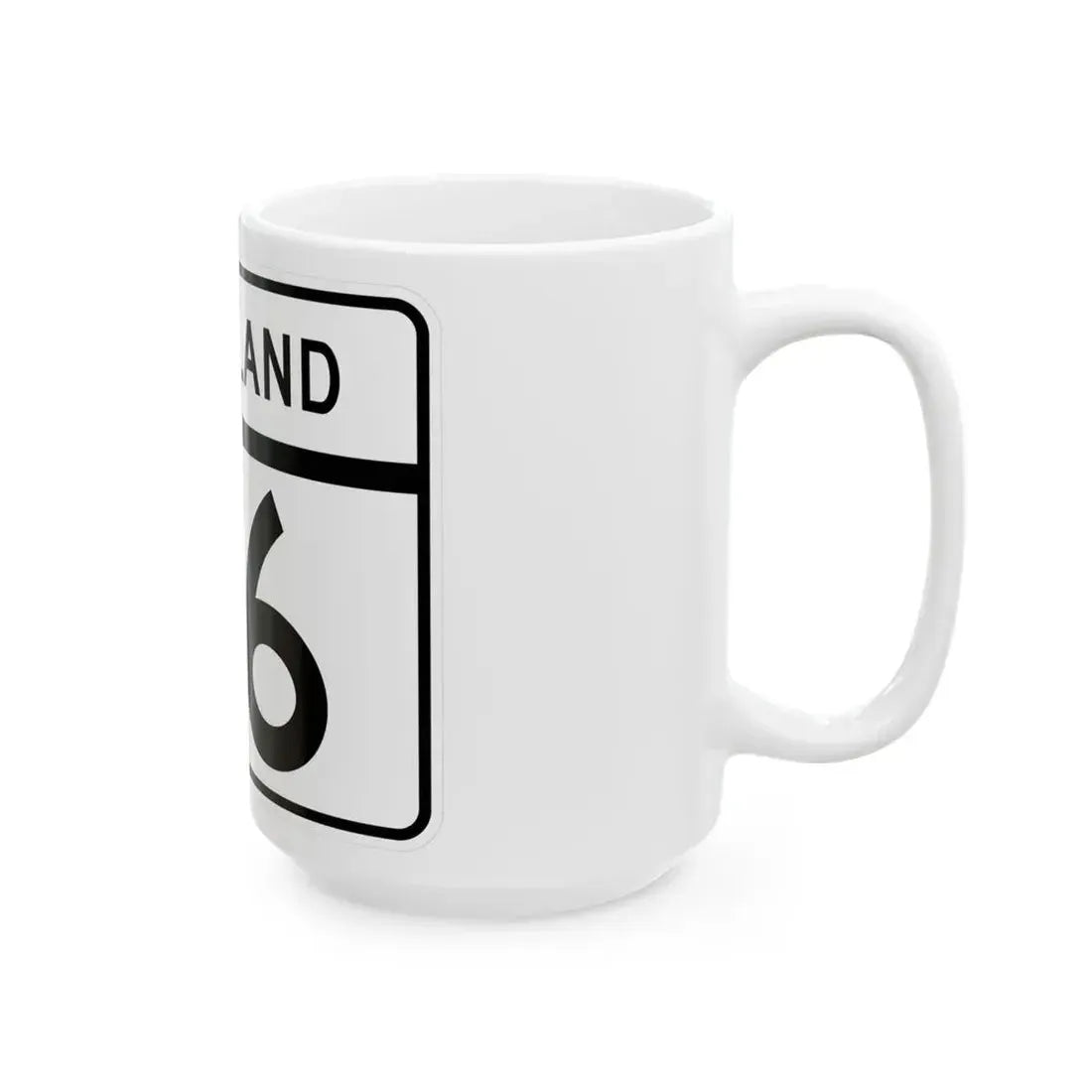 MD Route 116 (Maryland) (Road Sign) White Coffee Mug - Go Mug Yourself