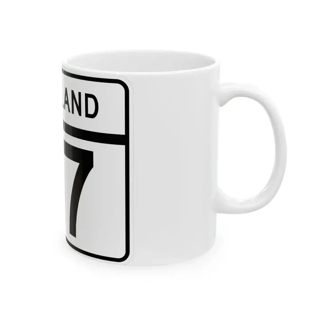 MD Route 117 (Maryland) (Road Sign) White Coffee Mug - Go Mug Yourself