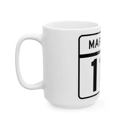 MD Route 117 (Maryland) (Road Sign) White Coffee Mug - Go Mug Yourself