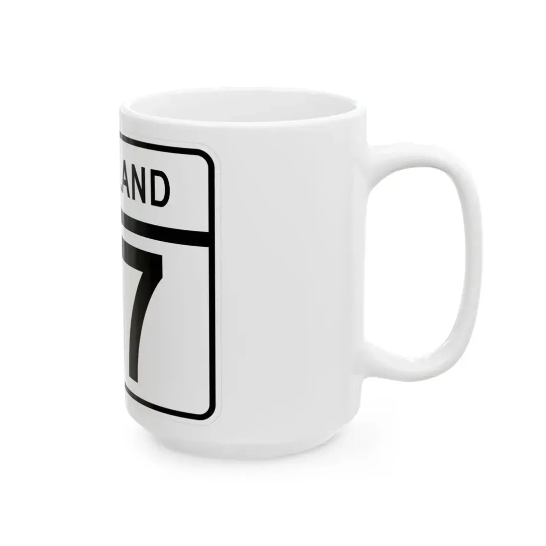 MD Route 117 (Maryland) (Road Sign) White Coffee Mug - Go Mug Yourself