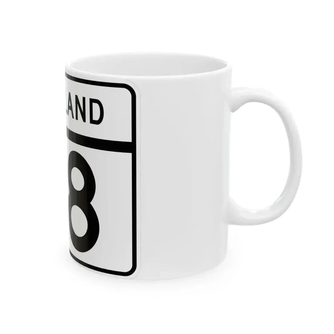 MD Route 118 (Maryland) (Road Sign) White Coffee Mug - Go Mug Yourself
