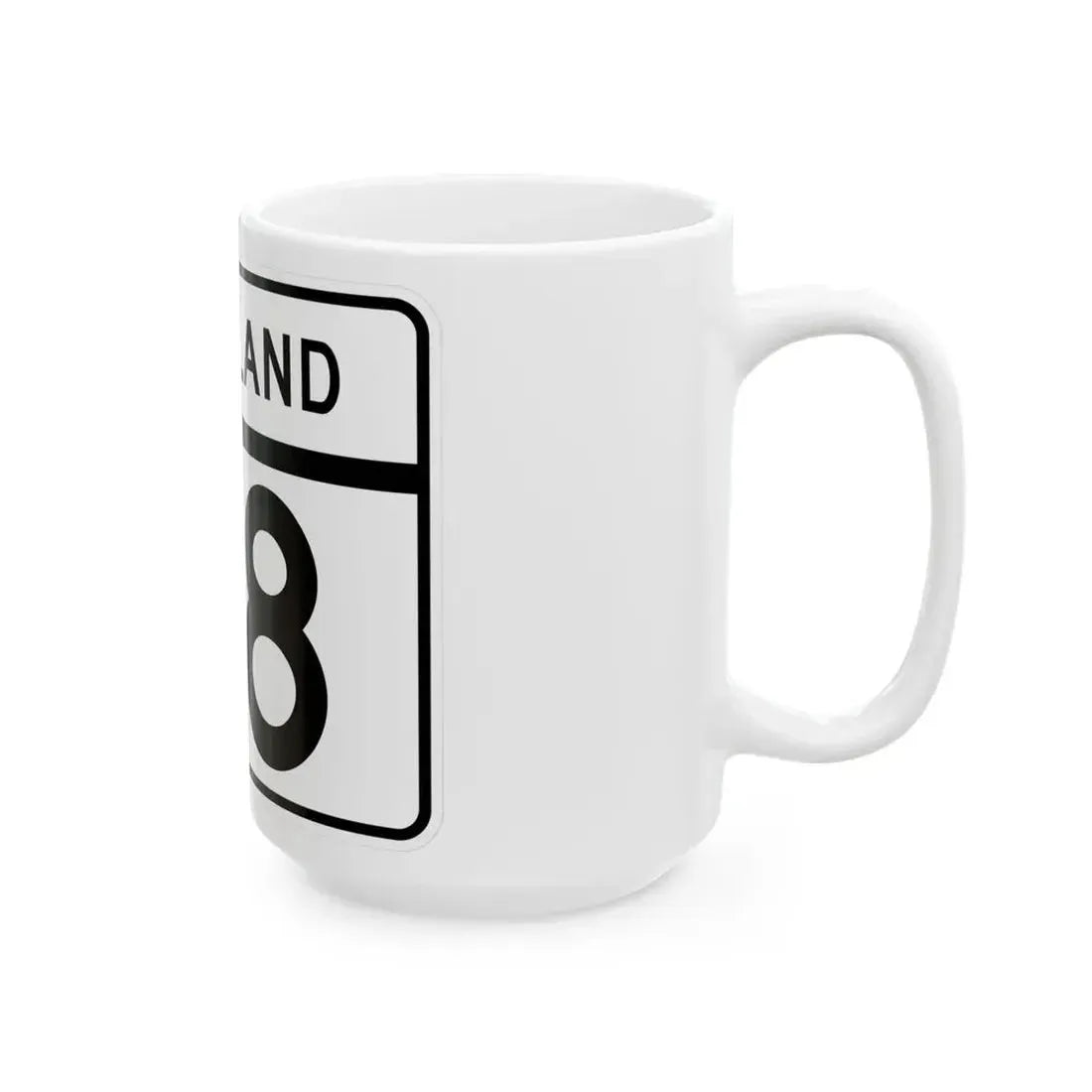 MD Route 118 (Maryland) (Road Sign) White Coffee Mug - Go Mug Yourself