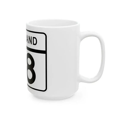 MD Route 118 (Maryland) (Road Sign) White Coffee Mug - Go Mug Yourself