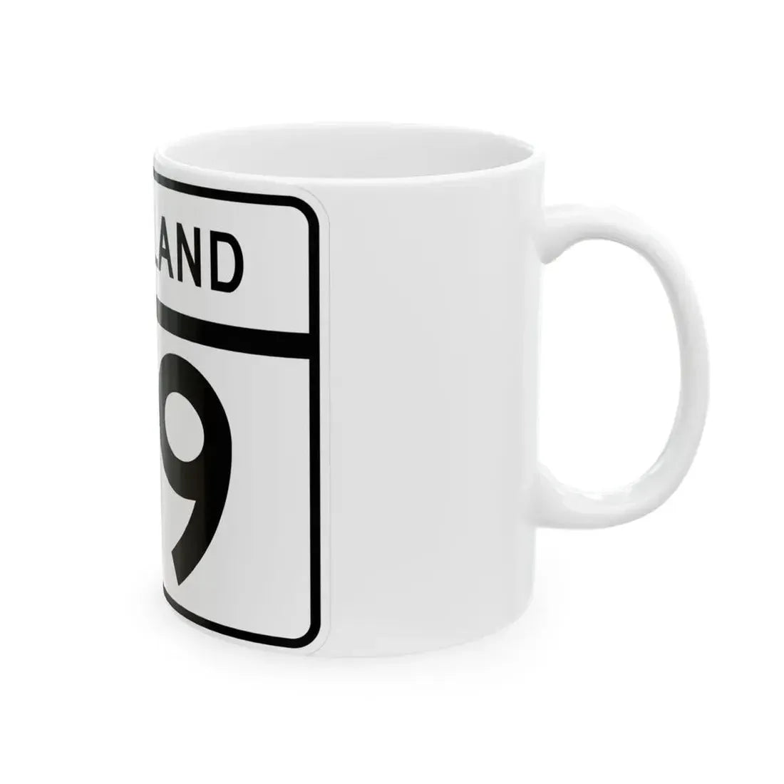 MD Route 119 (Maryland) (Road Sign) White Coffee Mug - Go Mug Yourself