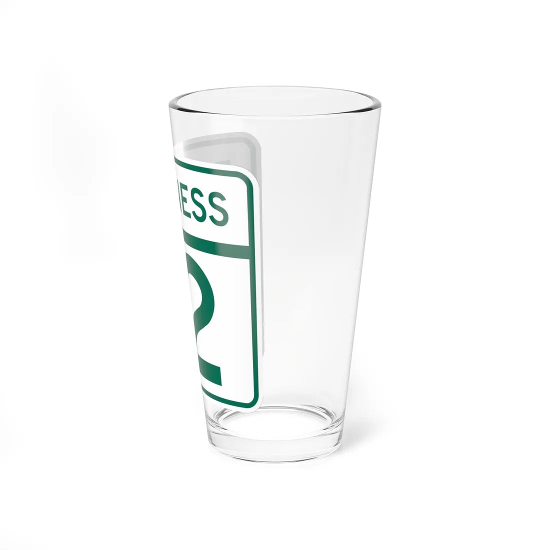 MD Route 12 Business (Maryland) (Road Sign) Pint Glass 16oz - Go Mug Yourself