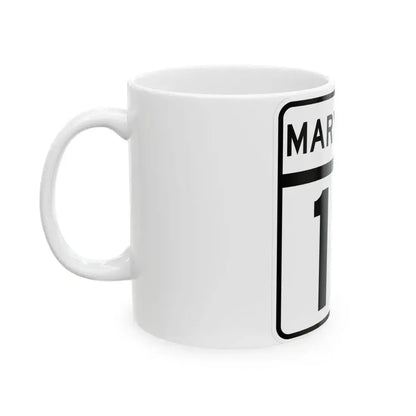 MD Route 12 (Maryland) (Road Sign) White Coffee Mug - Go Mug Yourself