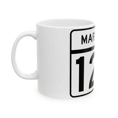 MD Route 120 (Maryland) (Road Sign) White Coffee Mug - Go Mug Yourself