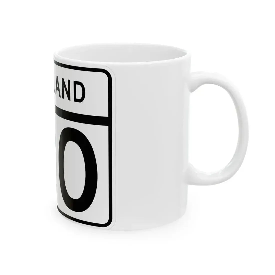 MD Route 120 (Maryland) (Road Sign) White Coffee Mug - Go Mug Yourself