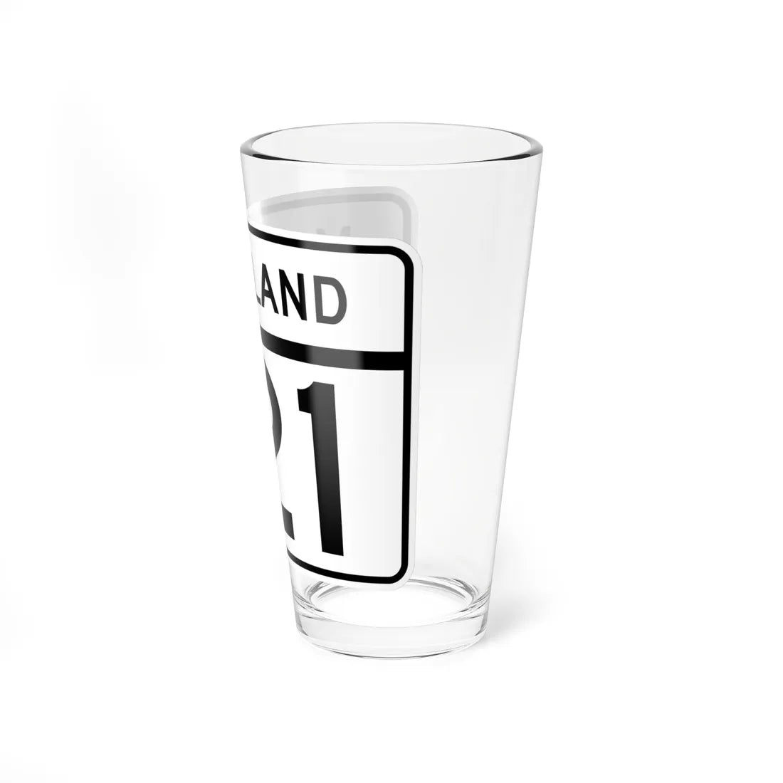 MD Route 121 (Maryland) (Road Sign) Pint Glass 16oz - Go Mug Yourself