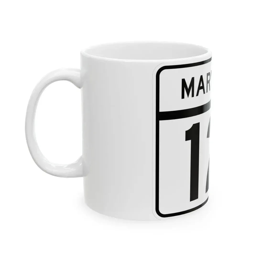 MD Route 121 (Maryland) (Road Sign) White Coffee Mug - Go Mug Yourself