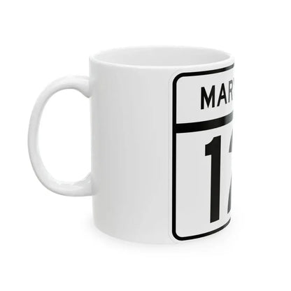 MD Route 121 (Maryland) (Road Sign) White Coffee Mug - Go Mug Yourself