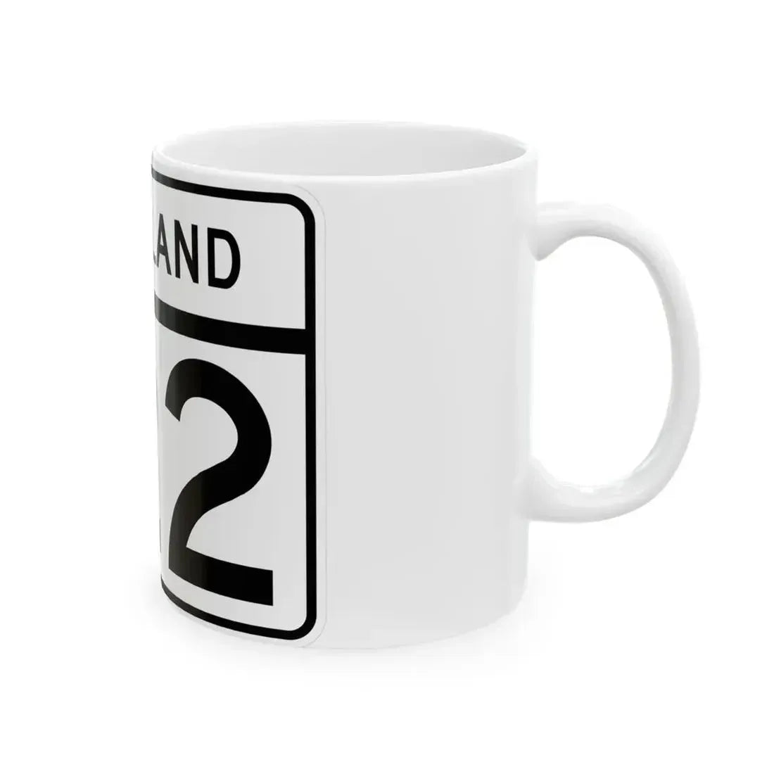 MD Route 122 (Maryland) (Road Sign) White Coffee Mug - Go Mug Yourself