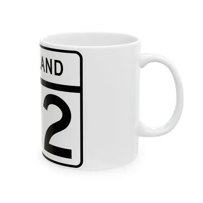 MD Route 122 (Maryland) (Road Sign) White Coffee Mug - Go Mug Yourself