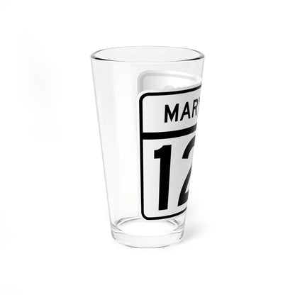 MD Route 123 (Maryland) (Road Sign) Pint Glass 16oz - Go Mug Yourself