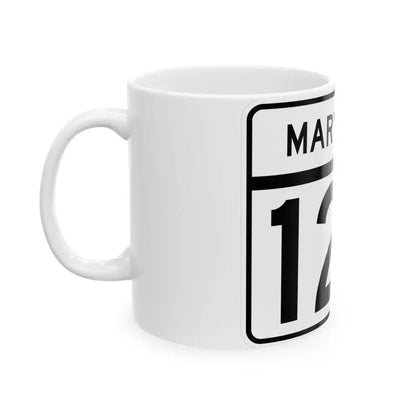 MD Route 123 (Maryland) (Road Sign) White Coffee Mug - Go Mug Yourself