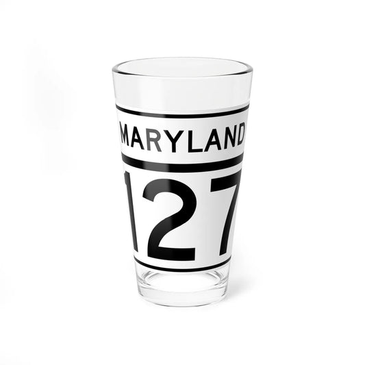 MD Route 127 (Maryland) (Road Sign) Pint Glass 16oz 16oz - Go Mug Yourself