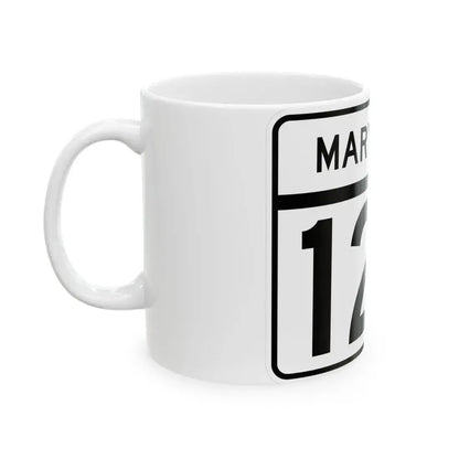 MD Route 127 (Maryland) (Road Sign) White Coffee Mug - Go Mug Yourself