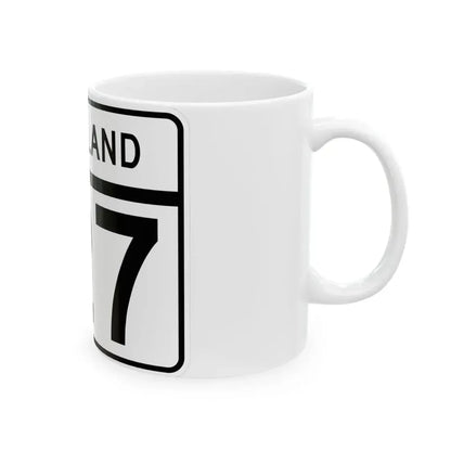 MD Route 127 (Maryland) (Road Sign) White Coffee Mug - Go Mug Yourself