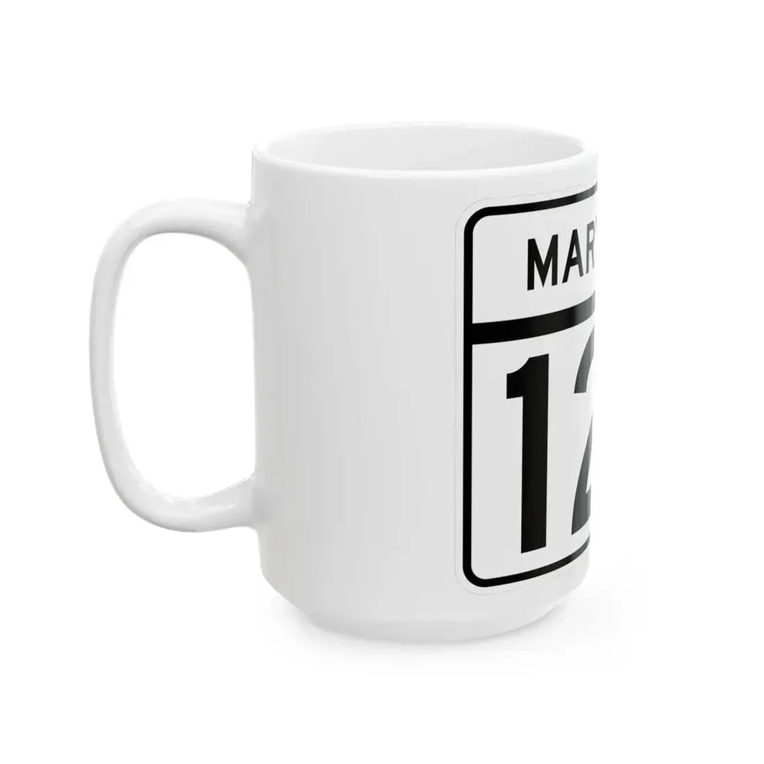 MD Route 127 (Maryland) (Road Sign) White Coffee Mug - Go Mug Yourself