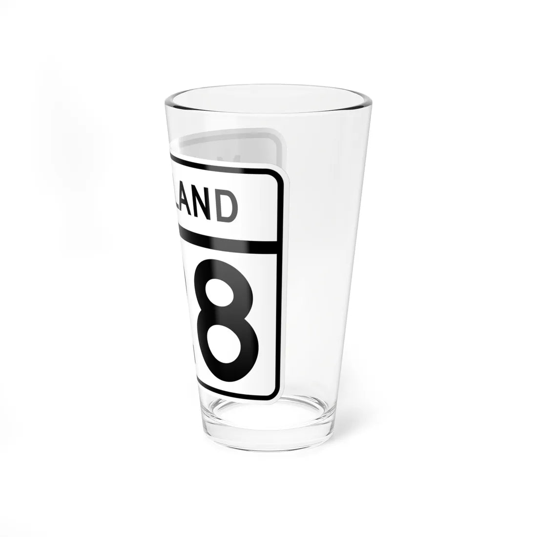 MD Route 128 (Maryland) (Road Sign) Pint Glass 16oz - Go Mug Yourself