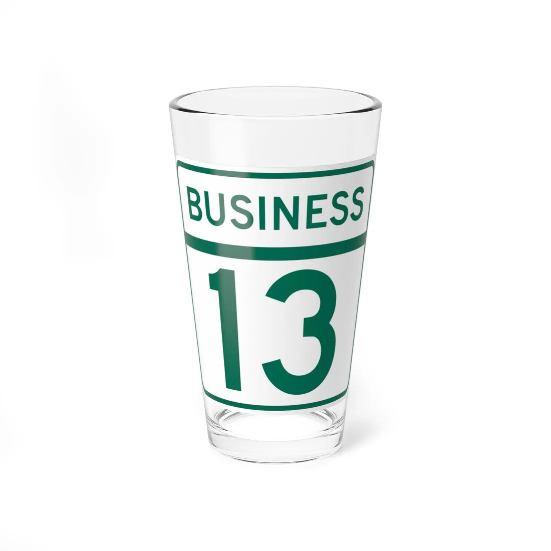 MD Route 13 Business (Maryland) (Road Sign) Pint Glass 16oz 16oz - Go Mug Yourself
