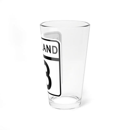 MD Route 13 (Maryland) (Road Sign) Pint Glass 16oz - Go Mug Yourself