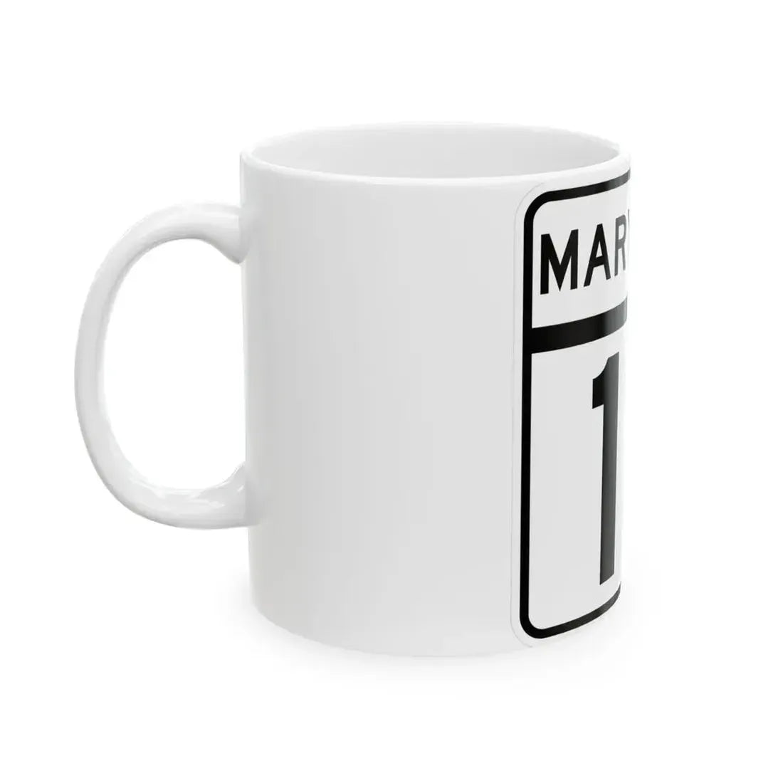 MD Route 13 (Maryland) (Road Sign) White Coffee Mug - Go Mug Yourself