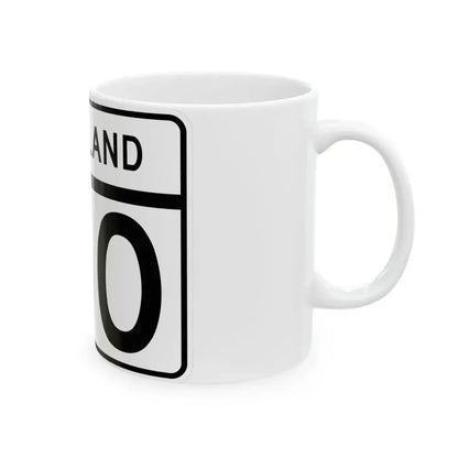 MD Route 130 (Maryland) (Road Sign) White Coffee Mug - Go Mug Yourself