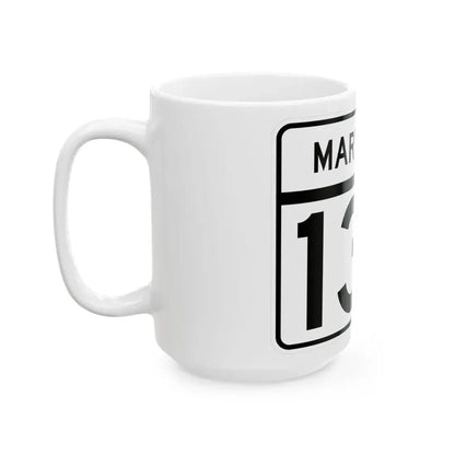 MD Route 130 (Maryland) (Road Sign) White Coffee Mug - Go Mug Yourself