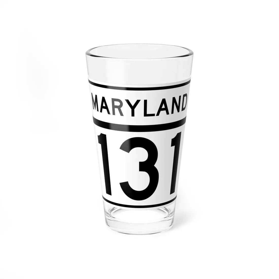 MD Route 131 (Maryland) (Road Sign) Pint Glass 16oz - Go Mug Yourself