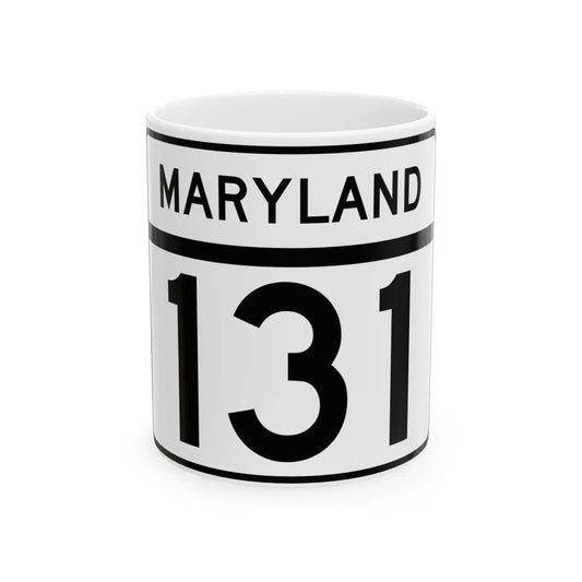 MD Route 131 (Maryland) (Road Sign) White Coffee Mug 11oz - Go Mug Yourself